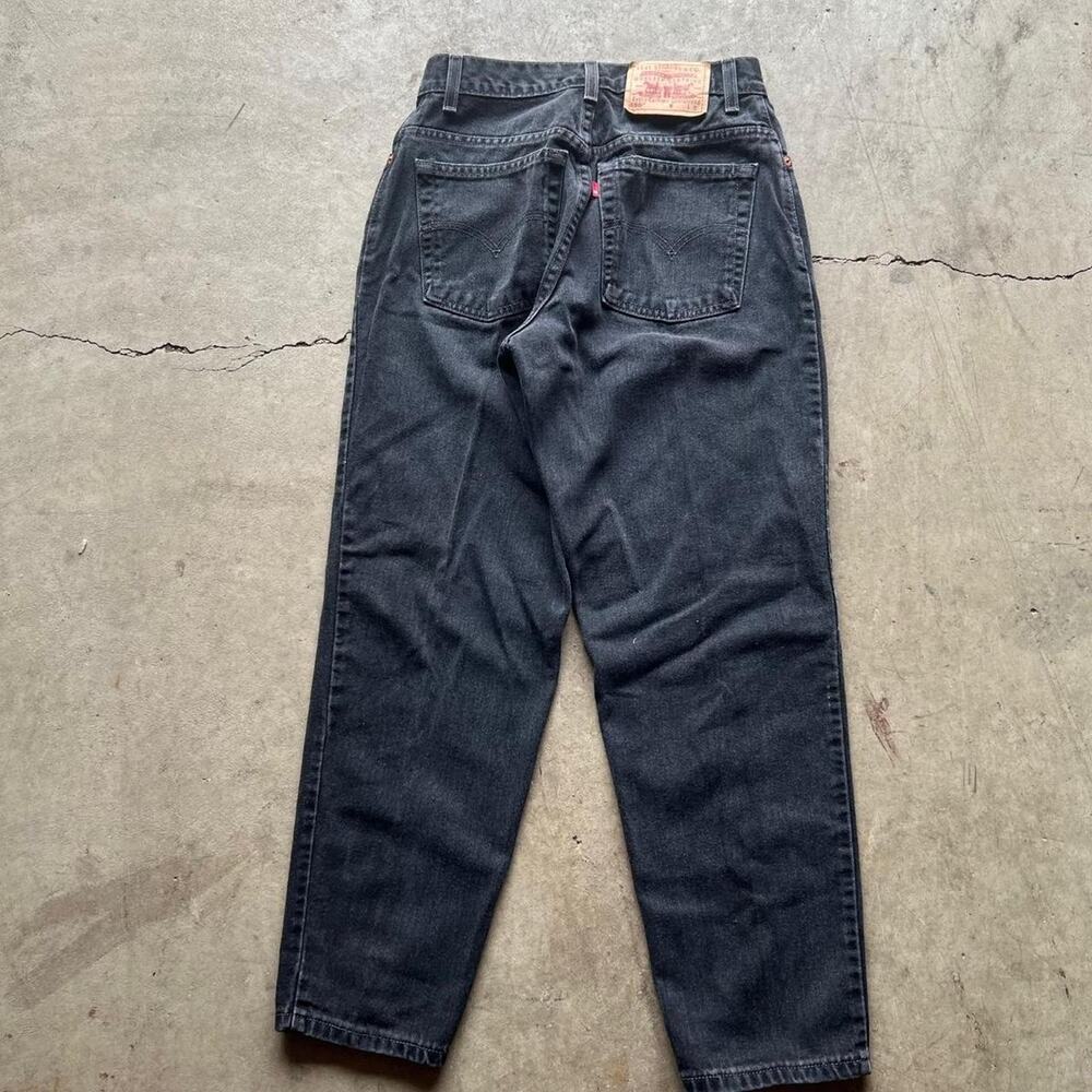 Vintage Black Levi’s 550 Tapered Jeans size 8 (26x27”) - Picture 8 of 8